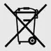 Environmental protection disposal symbol for hazardous automotive battery waste