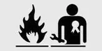 R-1234yf low global warming refrigerant hazard warning symbol icon on the Kia EV2