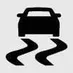 Close-up of the Electronic Stability Control indicator light symbol for the Kia EV2