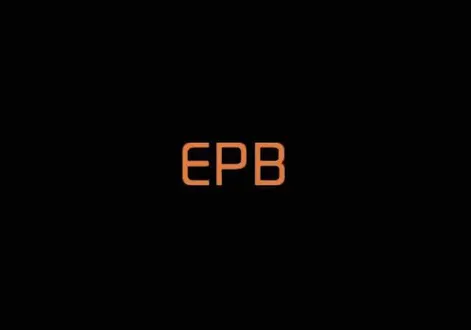 Instrument cluster displaying the Electronic Parking Brake malfunction warning indicator in the Kia EV2