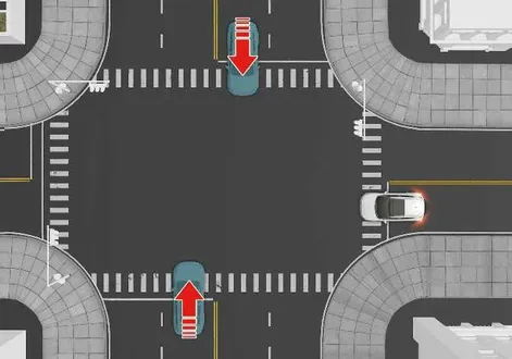 Kia EV2 crossroad perspective showing the Junction Crossing safety feature in action