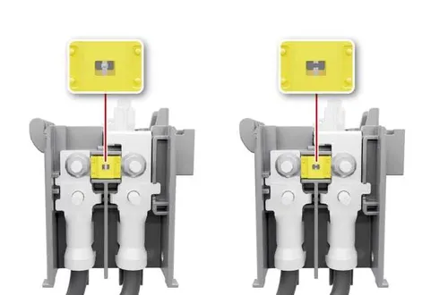 Specialized high-voltage fuse layout utilized within the heavy-duty electrical systems of the Kia EV2
