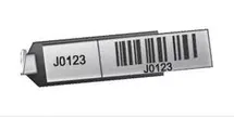 Key code tag attached to the original Kia EV2 key set for replacement verification