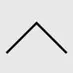 Up direction arrow control icon for the Kia EV2 instrument cluster