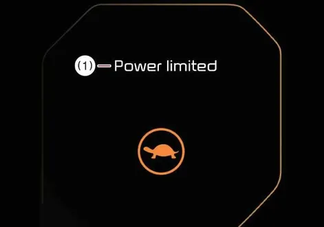 Power limited notification screen on the digital display of the Kia EV2