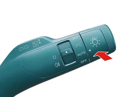 Kia EV2 high beam headlight activation view Type C