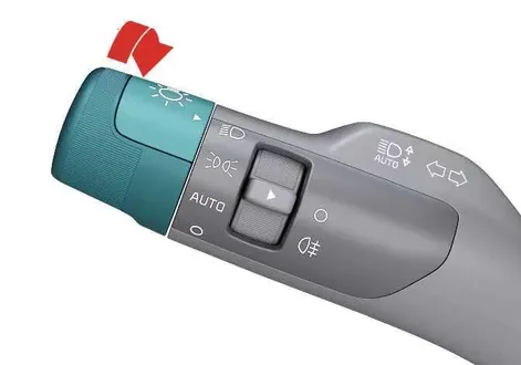 Kia EV2 low beam headlight switch configuration Type C