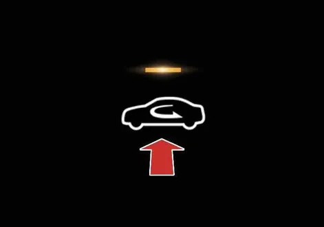 Air intake mode selection button panel on the dashboard of the Kia EV2