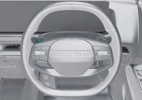 Driver foot operating the accelerator pedal utilizing i-Pedal in the Kia EV2