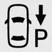 Backward direction control button icon on the smart key