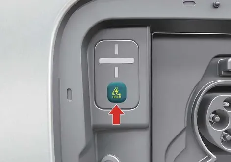 Kia EV2 instrument cluster and charging port setup screen for immediate override