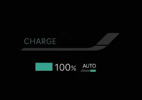 Driver instrument cluster display indicating active smart regeneration mode in the Kia EV2