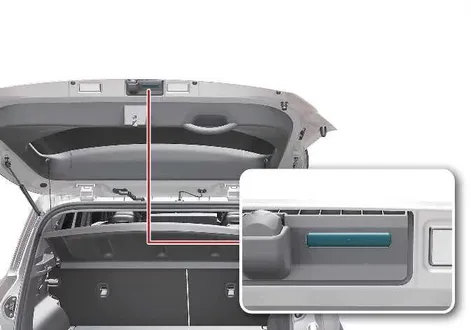 Kia EV2 exterior tailgate release handle activation point