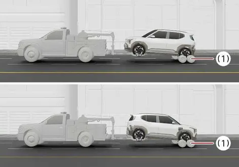 Overview of flatbed loading and secure attachment points for a Kia EV2