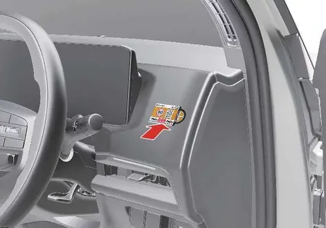 Preparation steps for using the Tyre Mobility Kit in a Kia EV2 emergency flat tyre situation