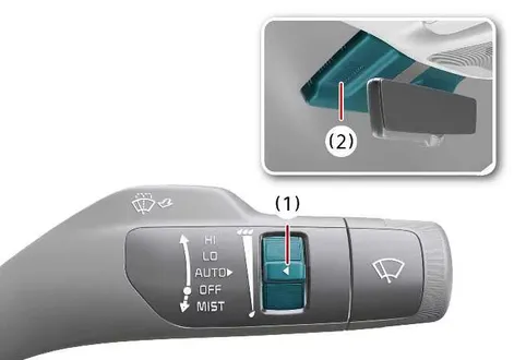 Kia EV2 rain sensor housing location Type B