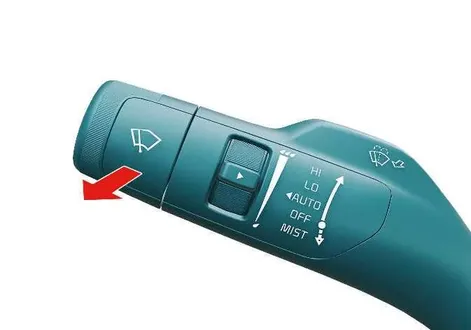 Kia EV2 premium interior control stalk setup Type C for front cleaning system