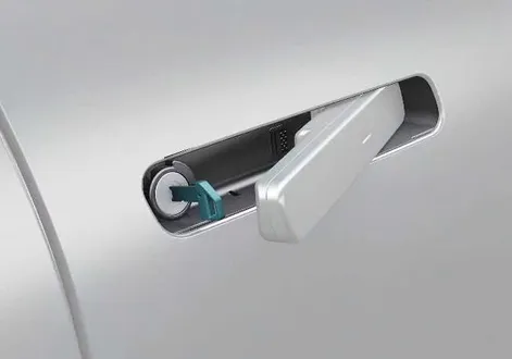 Kia EV2 mechanical key rotation angles for manual locking and unlocking